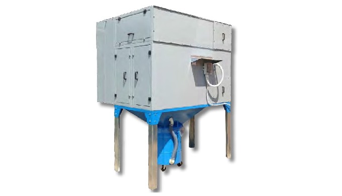 Self-cleaning horizontal cartridge filters