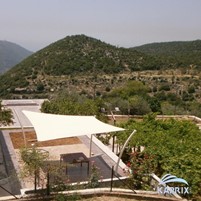 Modern purpose-made shade sails ideal for seating areas, restaurants and playgrounds. Shade sails pr...