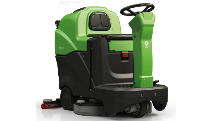 Autolaveuse autoportée à batterie CT80 BT70 avec Éco dose intégré. Traction sur roue avant. Confort ...