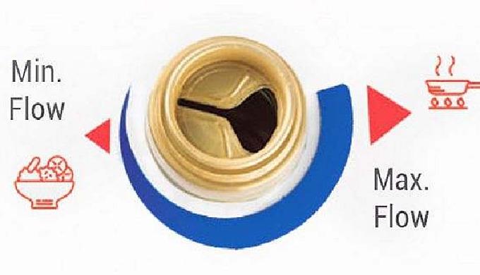 LOCK-ON WITH FLOW REGULATION