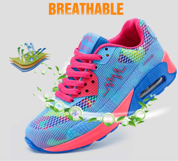 Place of Origin:Fujian, China Brand Name:PJD Type:Running Shoes Gender:Women Upper Material:Mesh Lin...