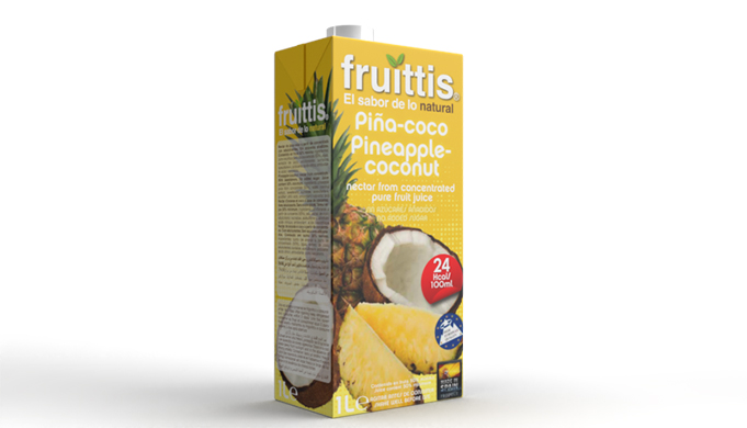 Fruittis Nectar. Pineapple-Coconut.