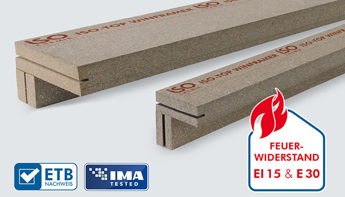 ISO-TOP WINFRAMER &bdquo;TYPE 1&rdquo; E30 NEW IN-FRONT-OF-WALL INSTALLATION SYSTEM FOR FIRE PROTECTION FACADES 