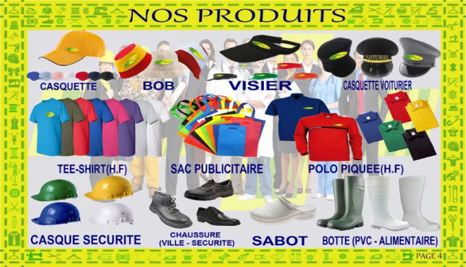 V&ecirc;tements de travail et professionnels fabrication gros