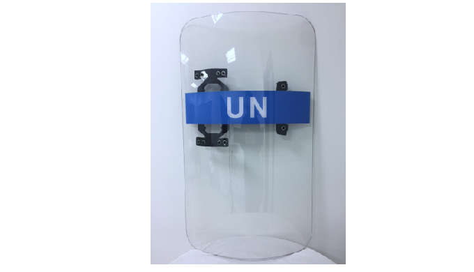 #Product Description Transparent anti-riot shield made of polycarbonate wit...