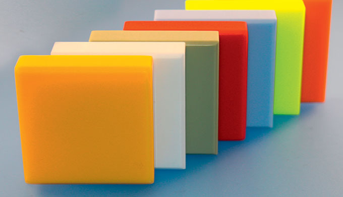 Plaque PMMA coulé solide surface thermoformable - Irocril, Epaisseurs : 06 mm12 mm15 mm Couleurs : B...