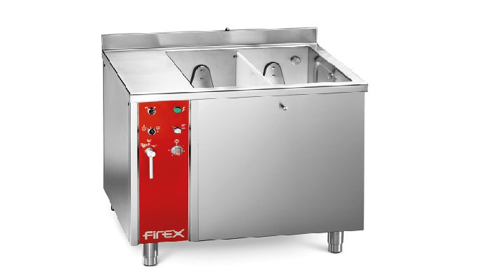 Dreener Line: Industrial vegetable washer with compartments