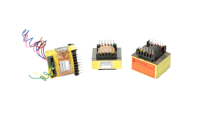 Pin type transformers can be used for various PCB assemblies.