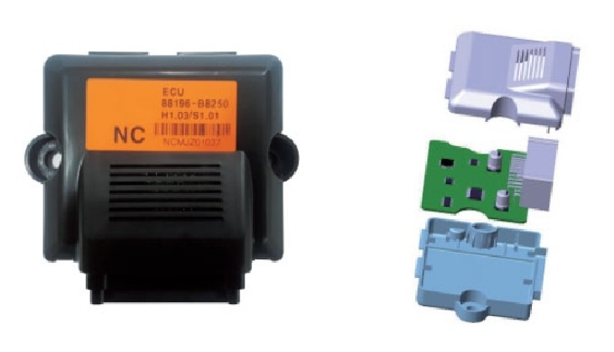 ESCRIPTION OF PRODUCT ECU for Seat Device contol heating wires and the amount of air from ventilated...