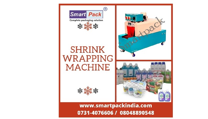 SHRINK WRAPPING MACHINE Call:- 0731-4076606 / 7089062266 Website :- www.smartpackindia.com Shrink wr...