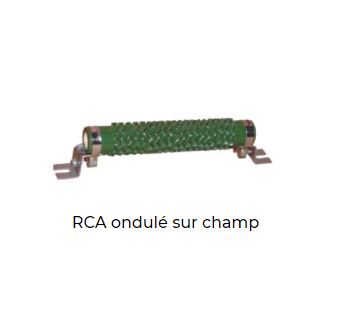 RCA ondulé sur champ, résistance bobinée