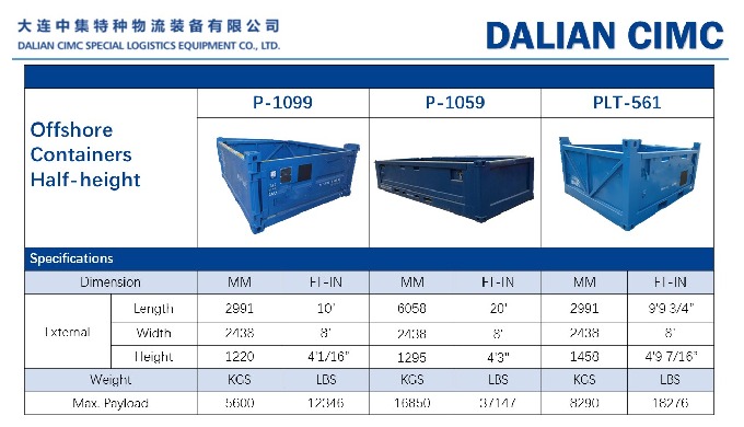 1. DNV STANDARD WITH APPROVAL BY LR, DNV, ABS, BV 2. DIMENSION PER REQUEST 3. DNV OFFSHORE CONTAINER...