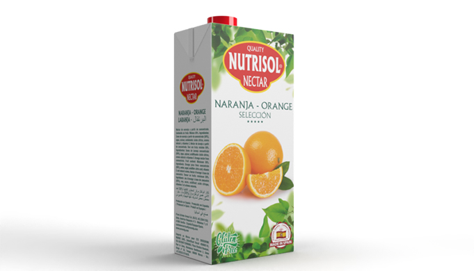 Néctar a partir de concentrado (50%). Brick 1L.