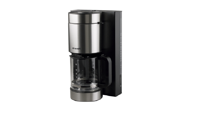 Image01 : Cafetière filtreCAF2012XT - Inox et Noir - Verseuse thermos - Système anti-gouttes - Capac...