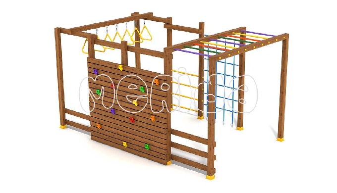 Ahşap Oyun Parkı Ekipmanları - PE 12