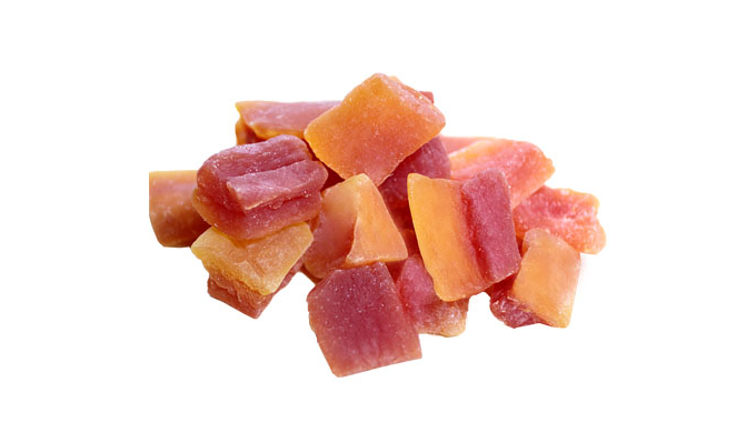 Dried Papaya Slice with added sugar and non-sticky