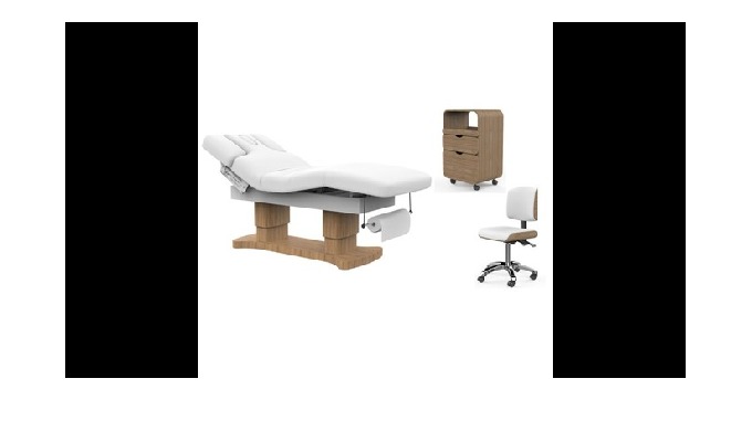 This luxurious, high-end spa table is designed for ultimate comfort, featuring smooth electric motor...