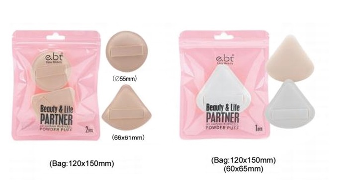 Soft and smooth powder puffs that help create a natural and even base makeup. Available in various s...