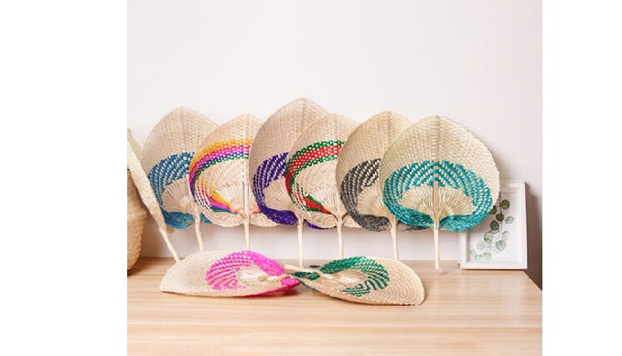 BAMBOO HANDFAN Perfect for summer occasions, outdoor weddings, garden parties, an accessory match fo...