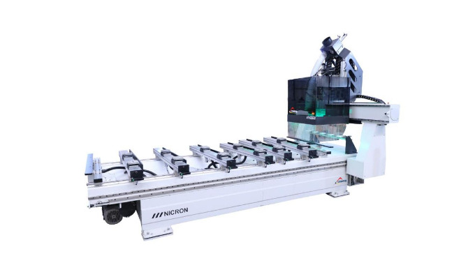 The Nicron TOP is a complete and versatile machine. The work head is formed by a 9 Kw milling group ...