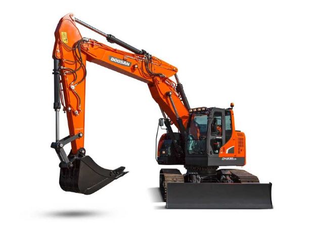 La pelle sur chenilles DX235LCR-5 est la présentation parfaite des fonction...