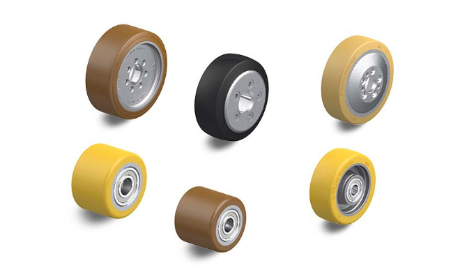 Wheels for pallet trucks and forklift trucks