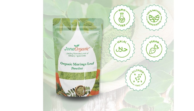 JeevaOrganic offers premium Organic Moringa Leaf Powder, a nutritious dietary ingredient sourced fro...
