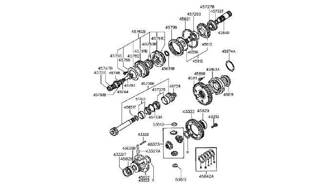 Automatic Transmission Parts(A4AF-1  F4A32 A4BF3 KM-175 / Clutch, Gear, Valve Body)