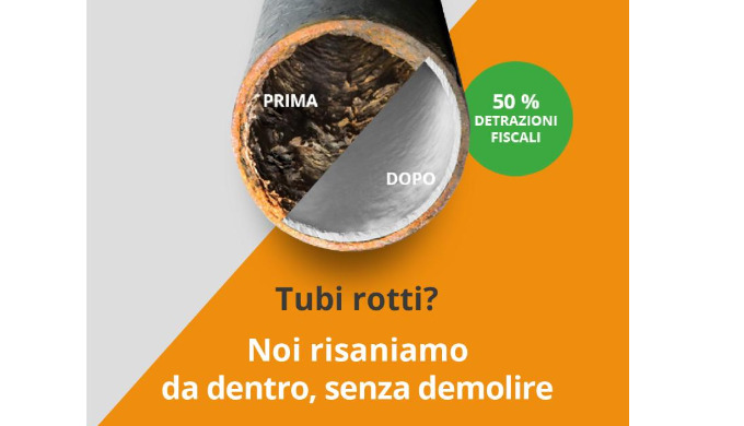 Risanamento tubature. Arcobaleno Multiservice è dotata di innovative attrezzature e personale qualif...