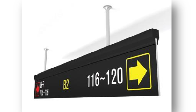 The Entrance Signboard displays the overall parking information by level. Provides real-time parking...