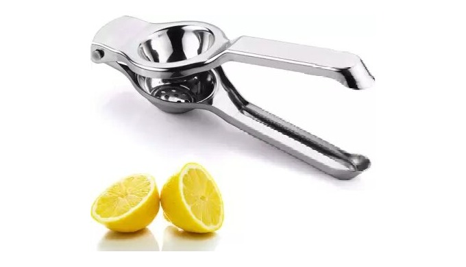Super stainless steel lemon squeezer. The bottom 7 filter hole of the juicer can completely separate...