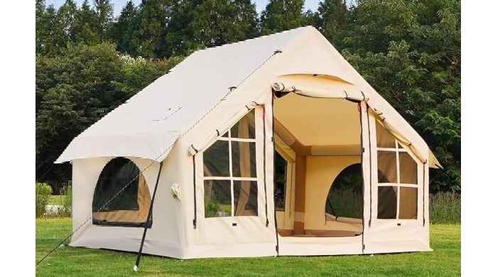 Style: Inflatable Camping Tent Fabric Denier: 420D Oxford Water Resistance Technology: 3000+ mm Occu...