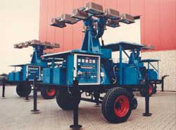 Mobile Flutlichtaggregate