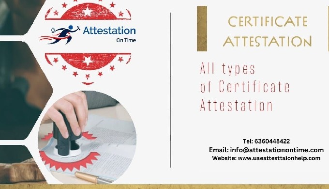 Attestation on Time is the authorized attestation company in India, legalizing various types of cert...