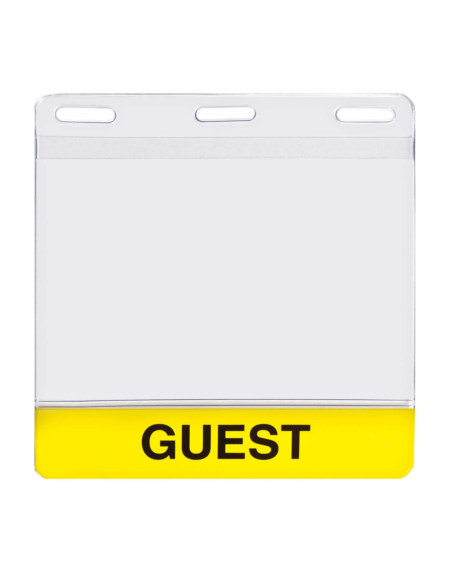 4-1/4 x 4-1/2 Badge Holder with three slots