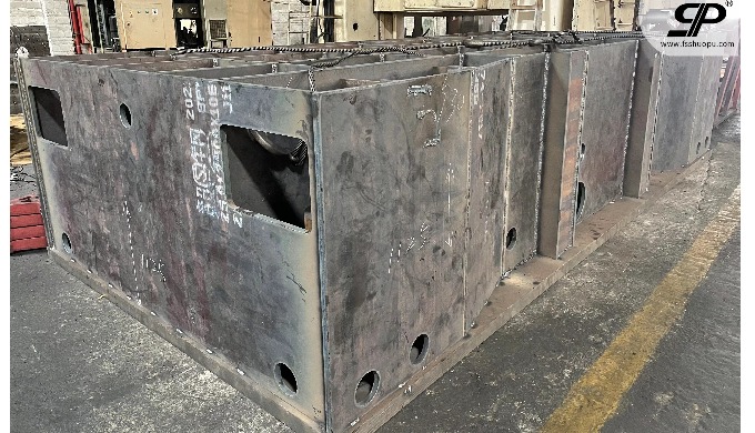 OEM welding heavy steel base for Hydraulic Press
