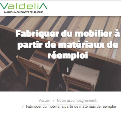 Accompagnement à la fabrication de mobilier à partir de matériaux de réemploi