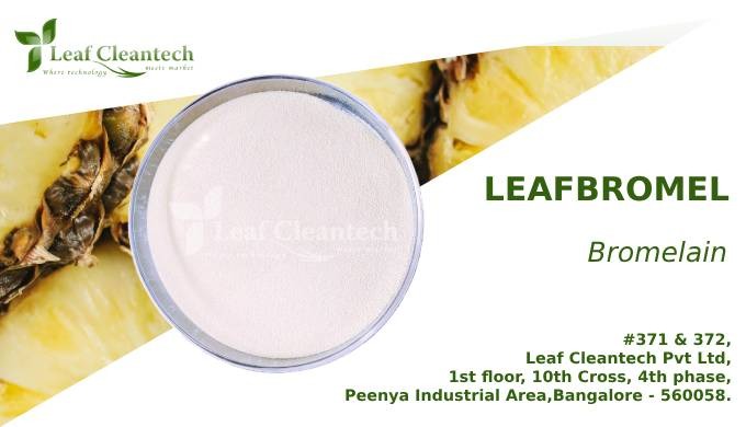 LEAFBROMEL is widely used in food, pharmaceutical, cosmetic, meat and dietary supplement industries....