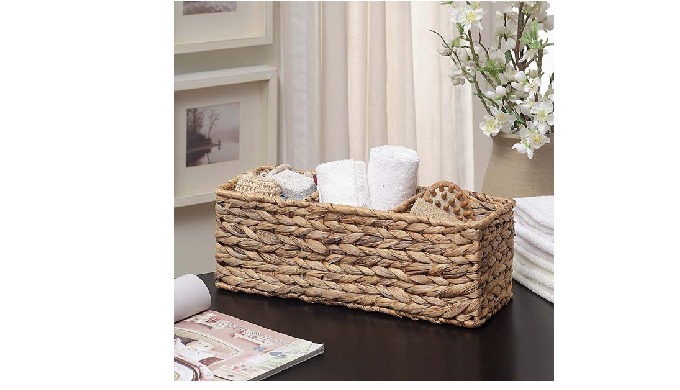 1. Product Feature: Our hyacinth basket fits perfectly on your toilet back, with no hangover. It hol...