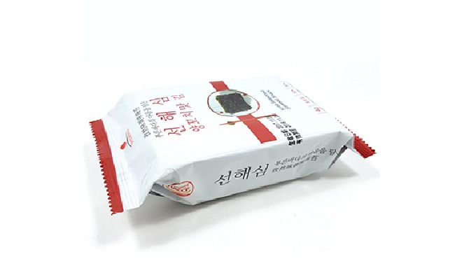 Sunhaesim водоросли Снэк с тмином-это новый продукт, вырабатываемый из морских водорослей в Корее и ...