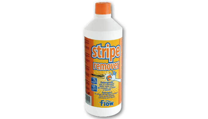 DETERGENTE PER LA RIMOZIONE DELLE RIGHE NERE DA CAMPER, CARAVAN E BARCHE Liquido detergente specific...