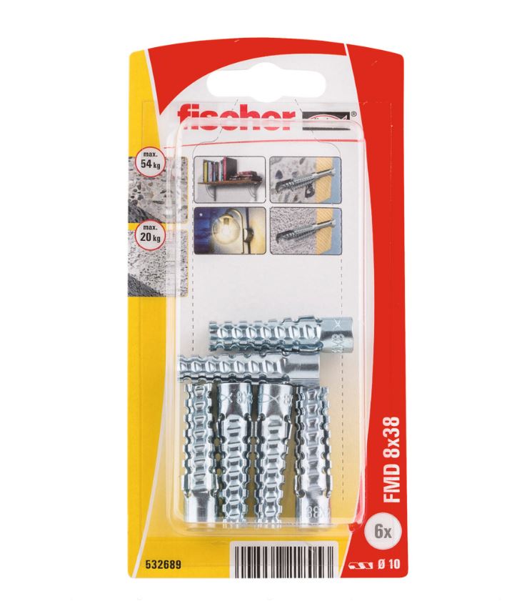 Chevilles métallique à expansion pour béton cellulaire - FMD FMD 8 x 38 K NV