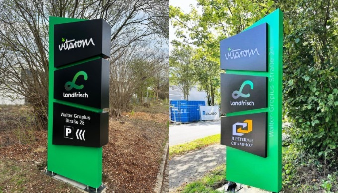Fabrication de totems, d'éléments visuels et de signalétique Chez Vista Fusion, nous sommes spéciali...