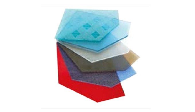Polycarbonate A single layer sheet made by extrusion molding and cutting/processing with POLYCARBONA...