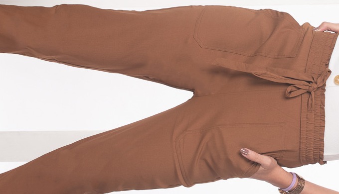 This pant is made of a fabric which is unique by nature. The front feel as well as the back feel of ...