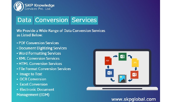 We're a leading outsource data conversion services company, Get specific and cost-effective data con...