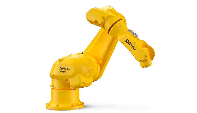 Le robot TX200 est un bras articulé avec 6 axes lui permettant une flexibilité accrue. L’enveloppe d...