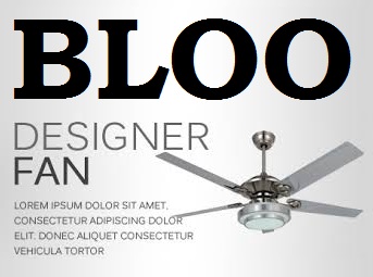 BLOO LED LIGHT & DESIGNER FAN