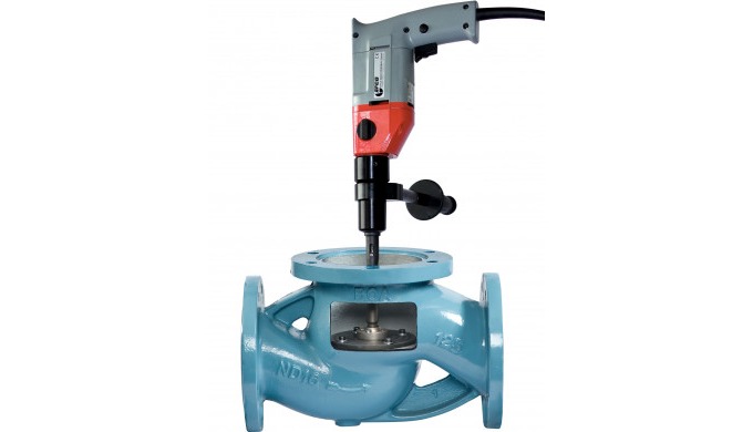 Transportable Ventilschleifmaschine für Flachsitze