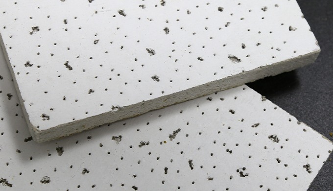 Mineral fiber ceiling tile is a non-combustible building material made from recycled mineral wool (l...